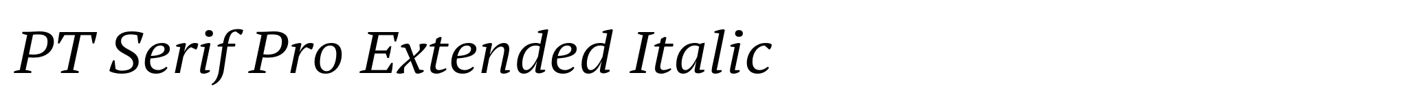 PT Serif Pro Extended Italic image